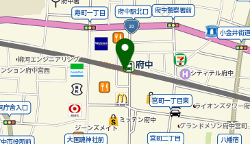セブンイレブン 京王府中駅店の地図画像