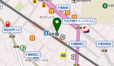 セブンイレブン 福岡大橋駅東口店の地図画像