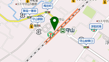 セブン銀行 JR 東海道本線 守山駅 共同出張所の地図画像