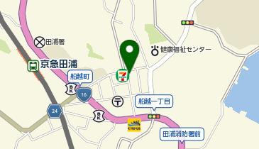 セブンイレブン 船越店の地図画像