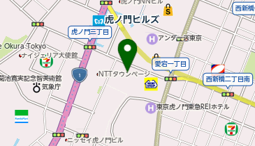 セブンイレブン 虎ノ門ヒルズレジデンシャルタワ店の地図画像
