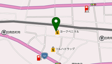 セブン銀行 ヨークベニマル 田島店 共同出張所の地図画像