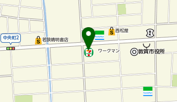 セブンイレブン 敦賀中央町2丁目店の地図画像