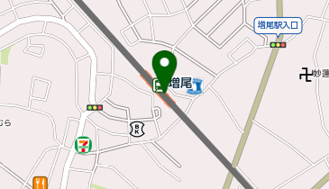 セブン銀行 東武鉄道 野田線 増尾駅 共同出張所の地図画像