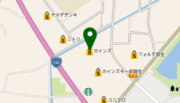 セブン銀行 カインズ 羽生店 共同出張所の地図画像