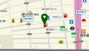 セブンイレブン 大阪西中島4丁目店の地図画像
