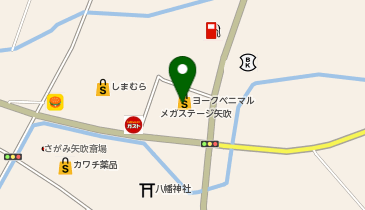 セブン銀行 ヨークベニマル メガステージ矢吹店 共同出張所の地図画像