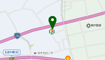セブンイレブン 寄居桜沢店の地図画像