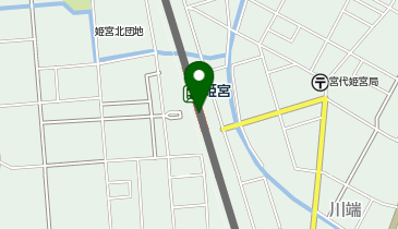 セブン銀行 東武鉄道 伊勢崎線 姫宮駅 共同出張所の地図画像