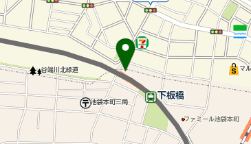 セブン銀行 東武鉄道 東上線 下板橋駅 共同出張所の地図画像