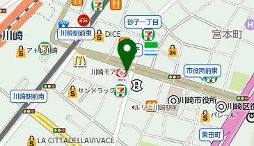 セブンイレブン 川崎砂子2丁目店の地図画像