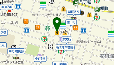 セブン銀行 広島パルコ 共同出張所の地図画像