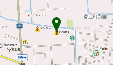 セブン銀行 ハーツはるえ 共同出張所の地図画像