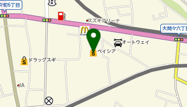 セブン銀行 ベイシア大間々店 共同出張所の地図画像