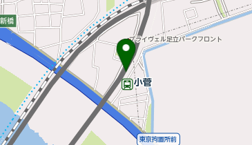 セブン銀行 東武鉄道 伊勢崎線 小菅駅 共同出張所の地図画像