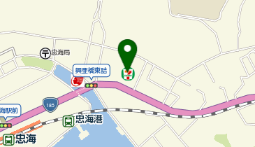 セブンイレブン 竹原忠海店の地図画像