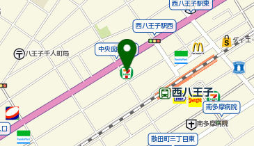セブンイレブン 八王子中央図書館前店の地図画像