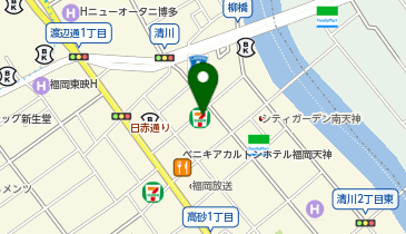セブンイレブン 福岡清川1丁目店の地図画像