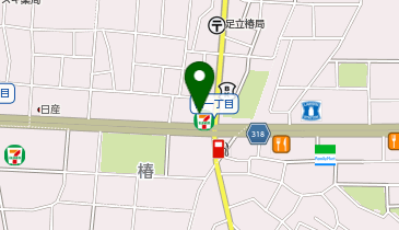 セブンイレブン 足立椿2丁目店の地図画像