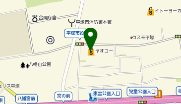 セブン銀行 ヤオコー 平塚宮松町店 共同出張所の地図画像