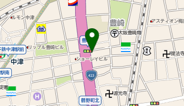 セブンイレブン 大阪豊崎2丁目店の地図画像