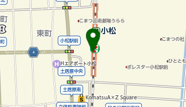 セブンイレブン ハートインJR小松駅店の地図画像