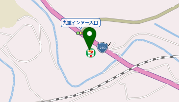 セブンイレブン 九重インター店の地図画像