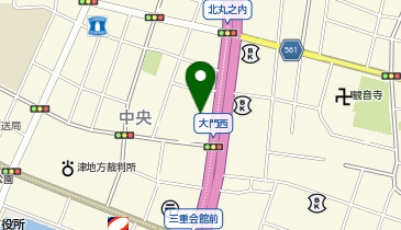 セブンイレブン 津市中央店の地図画像