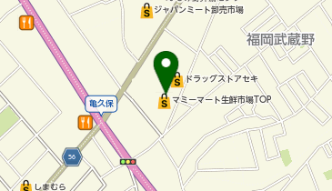 セブン銀行 生鮮市場TOP 鶴ケ舞店 共同出張所の地図画像