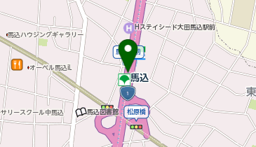 セブン銀行 都営地下鉄 浅草線 馬込駅 共同出張所の地図画像