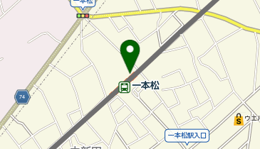 セブン銀行 東武鉄道 越生線 一本松駅 共同出張所の地図画像