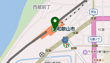 セブンイレブン 南海和歌山市駅改札内店の地図画像