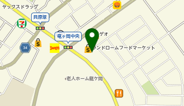 セブン銀行 ランドロームフードマーケット龍ヶ岡店 共同出張所の地図画像