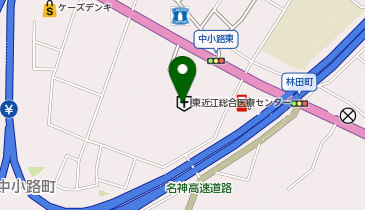 セブン銀行 東近江総合医療センター 共同出張所の地図画像