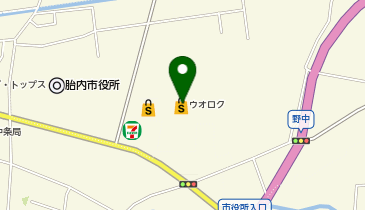 セブン銀行 ウオロク中条店 共同出張所の地図画像