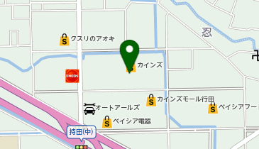 セブン銀行 カインズ 行田店 共同出張所の地図画像