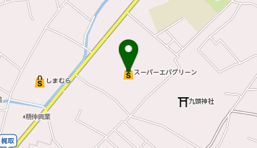 セブン銀行 スーパーエバグリーン 福島店 共同出張所の地図画像