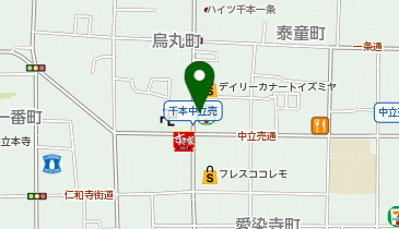 セブンイレブン 京都千本中立売店の地図画像