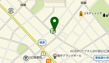 セブンイレブン 川口東領家1丁目店の地図画像