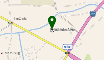 セブン銀行 福井勝山総合病院 共同出張所の地図画像