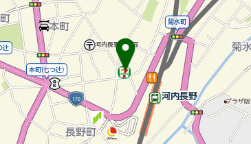 セブンイレブン 河内長野本町店の地図画像