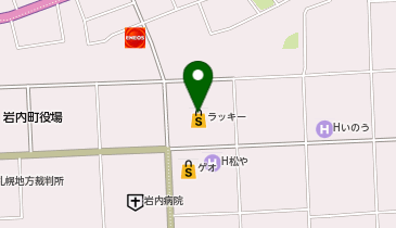 セブン銀行 ラッキー 岩内店 共同出張所の地図画像