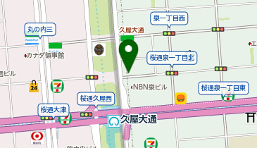 セブンイレブン 名古屋泉1久屋大通店の地図画像