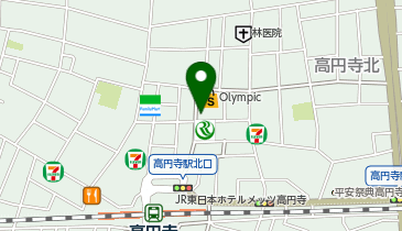 セブンイレブン 高円寺駅北口店の地図画像