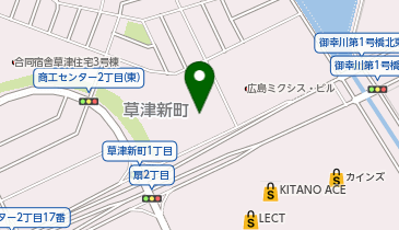 セブン銀行 ハローズ草津新町店 共同出張所の地図画像