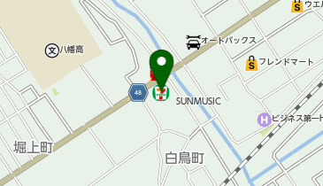 セブンイレブン 近江八幡白鳥町店の地図画像
