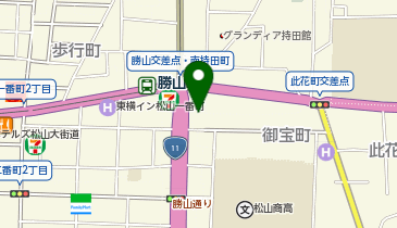 セブンイレブン 松山御宝町店の地図画像