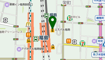 セブン銀行 エスパル福島 共同出張所の地図画像