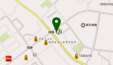 セブンイレブン つくば桜柴崎店の地図画像