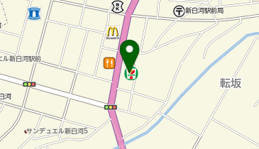 セブンイレブン 新白河駅前店の地図画像